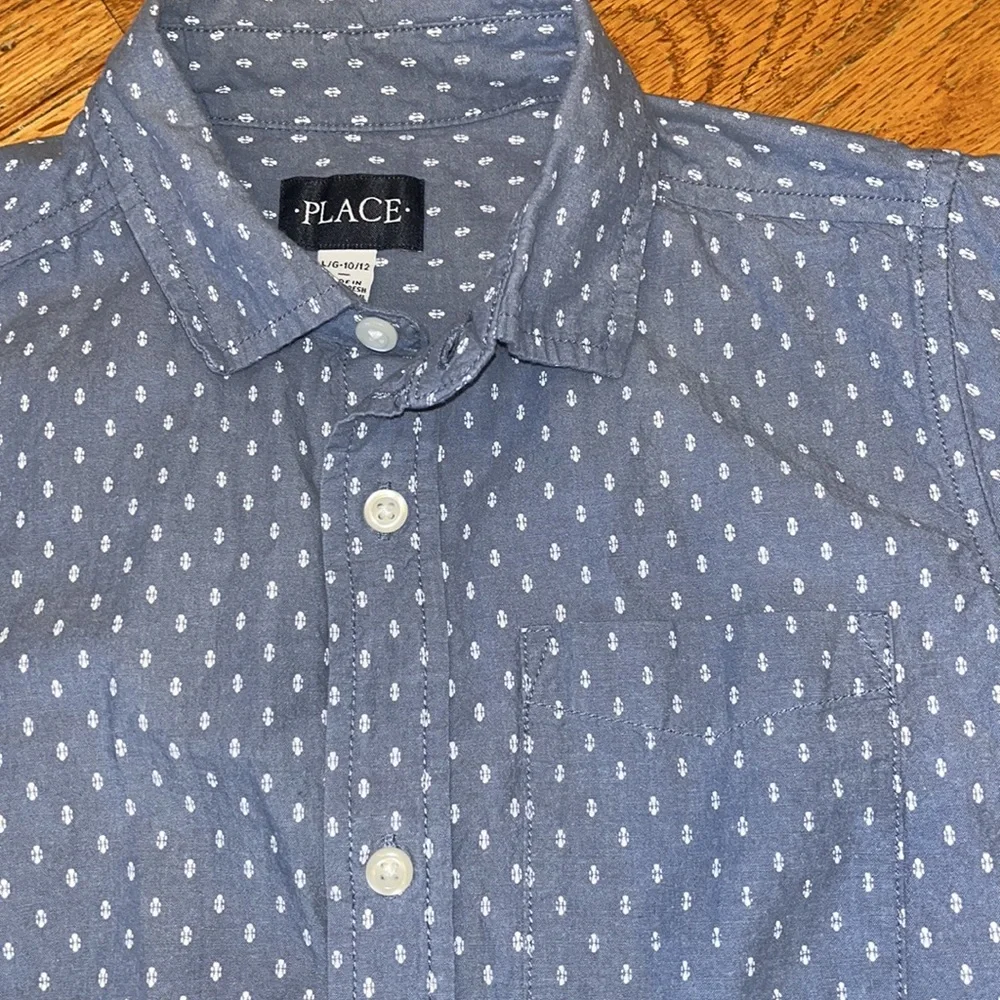 Children’s Place Blue pattern button down